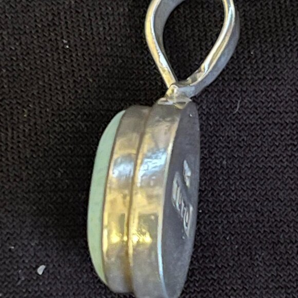 Genuine Larimar & Sterling Silver Pendant on Italian Sterling Silver Chain - Picture 7 of 16